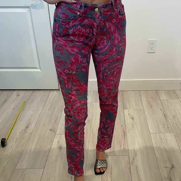 Versace Denim - Versace Couture Floral Jeans
